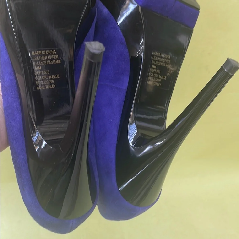 Bakers Purple and Black Platform Shoes